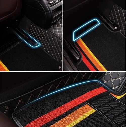 Custom Carpet For Chevrolet All Model Car Floor Mats Luxury Front & Rear Carpet - Foto 17 di 29