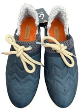 Olukai Mahiki Womens Slippers navy puffy comfort moonlit ocean sz 10
