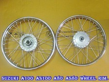 Fit  SUZUKI A100 AS100 A80 AS80 FRONT /REAR WHEEL SET "SILVER"   [sa361]