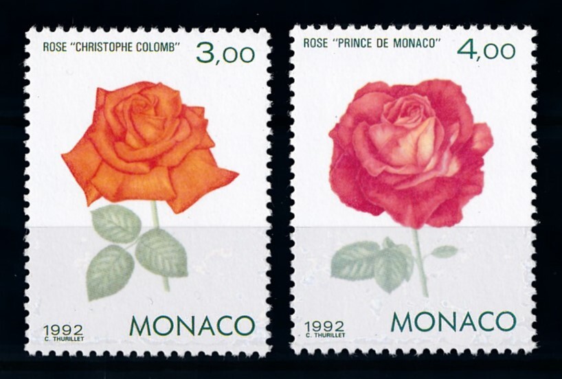 69639] Monaco 1992 Flora flowers blumen Rose MNH | eBay