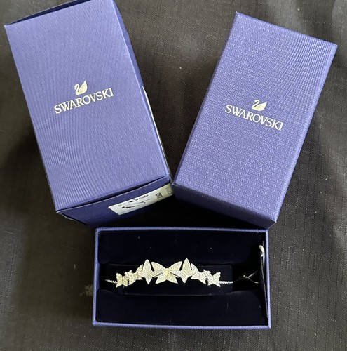 Swarovski 5636429 butterfly Bracelet Bangle Lillia Lilia White rhodium New Boxes - Picture 2 of 8