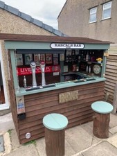 Garden bar , wooden bar , made in the Uk , tiki bar , shed bar home bar 
