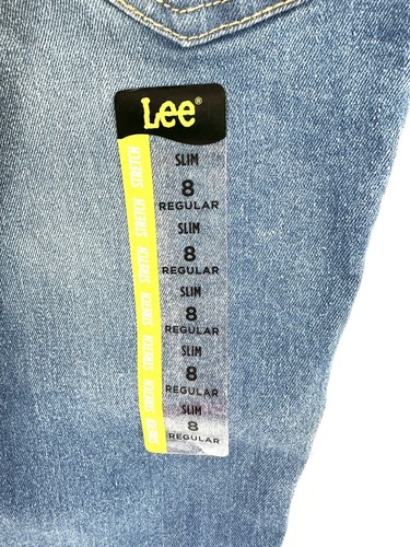 Lee Jeans Boys Size 8 Adjustable Waist Slim Fit Blue Denim BRAND NEW - Picture 5 of 8