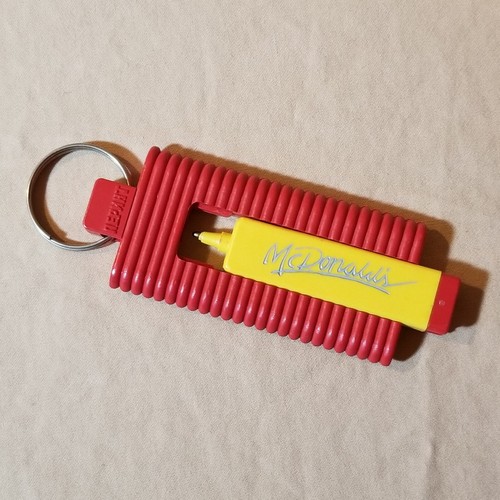 McDonald's Moscow Russia 1990-1991 Promo Pen Key Chain Fob Russian Promotional - Picture 5 of 10