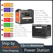 Power Station 2160WH 2304WH Battery with 2400W/2500W(4800W Peak) Solar Generator
