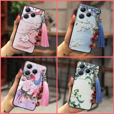 MYDING-Phone Case for infinix Hot40/Hot40Pro/X6836/x6837,  TPU Tassel Anti-dust