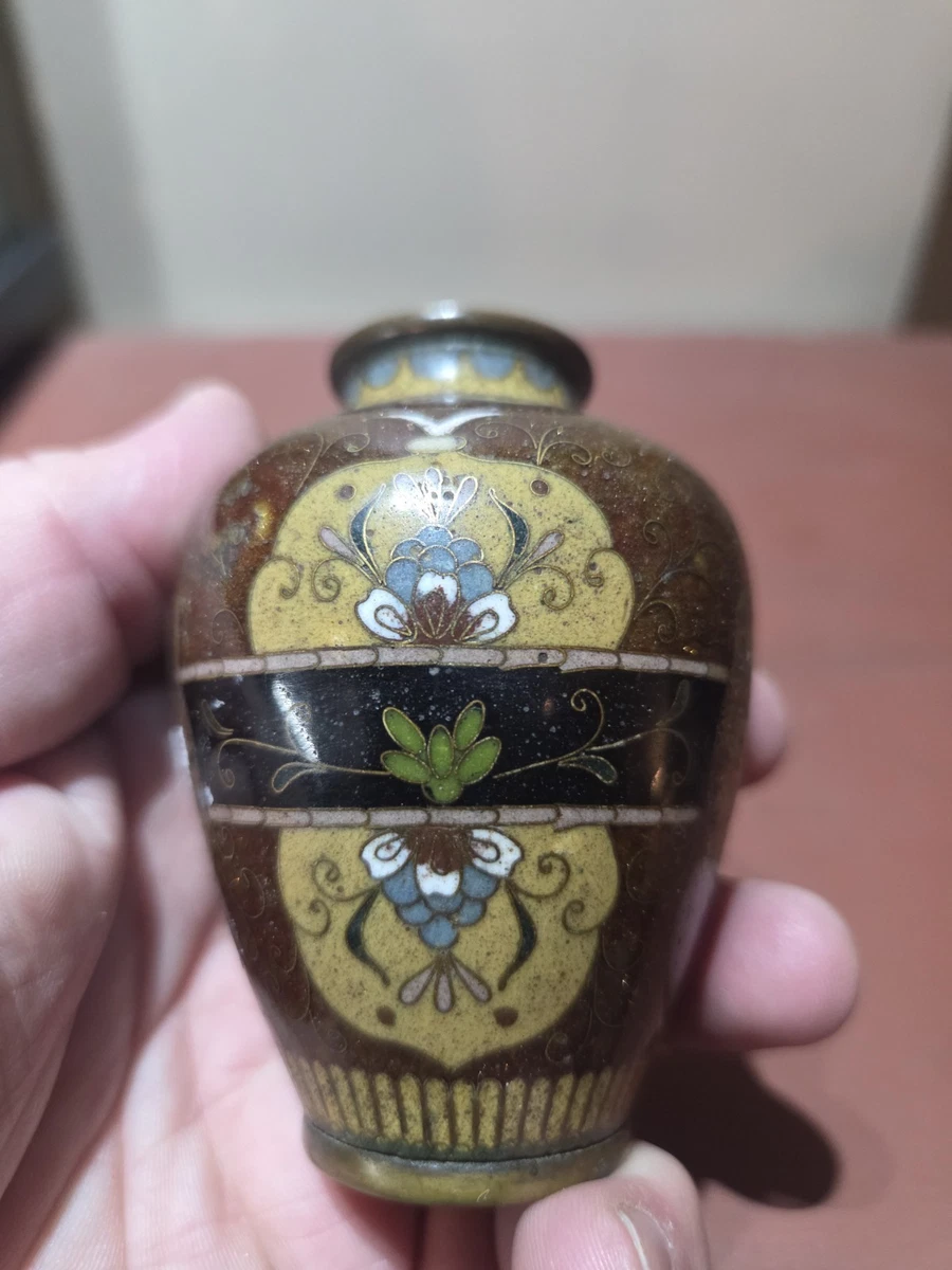 日本景泰蓝古董花瓶| eBay