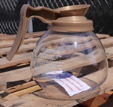 Bunn Industrial Glass Decanter - Decaf golden handle set of 3 per box