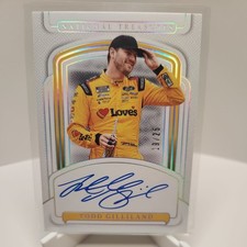 2025 Panini National Treasures Todd Gilliland Signatures Auto Holo Silver #19/25