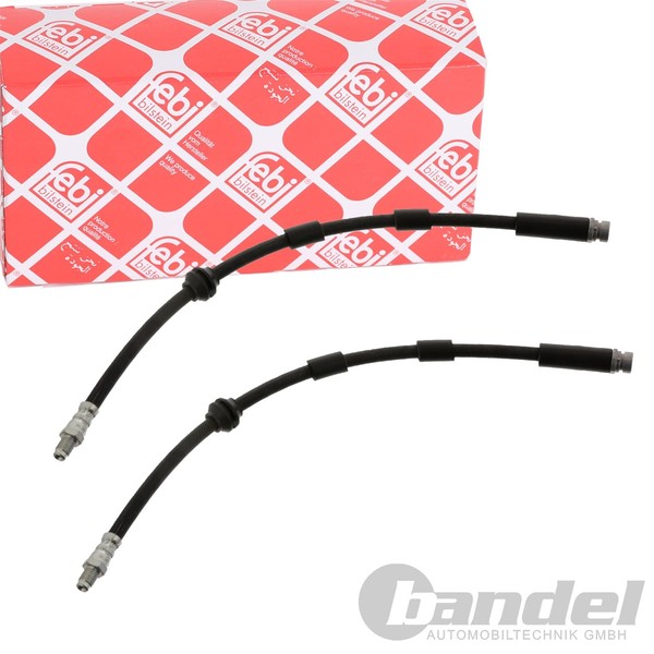 2X Febi Bilstein BremsschlÄUche Vorne Beidseitig Passend FÜR Ford Mondeo-image