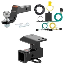 CURT Trailer Hitch Tow Cargo Package, Wiring Harness, #45042 Ball Mount - 13133