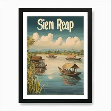 Aihrgdesign A Mid Century Modern Tr Framed Wall Art Poster Canvas Print Picture