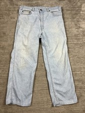 Vintage Levi FLEX Jeans Mens 34x32 Blue Light Wash Straight Leg Made in USA