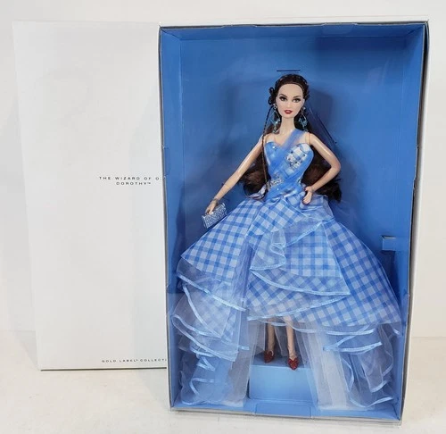 THE WIZARD OF OZ 75TH ANNIVERSARY DOROTHY BARBIE DOLL 2013 GOLD MATTEL Y3355 NIB