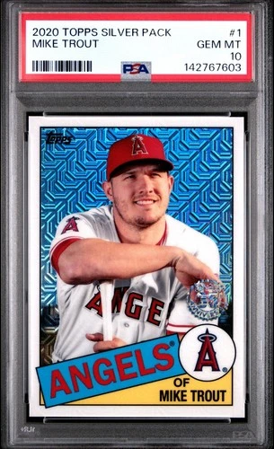 Mike Trout 2020 Topps Silver Pack #1 PSA 10