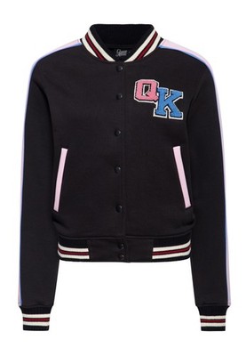 QUEEN KEROSIN Damen Collegejacke Varsity Jacket Sweatjacke