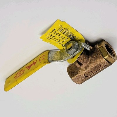 Apollo 3/8'' Threaded Pipe Standard Port Bronze Steam Service Ball Valve 600 WOG