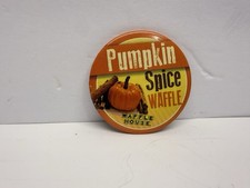 Vintage Waffle House PUMPKIN SPICE Waffle  2" button pin