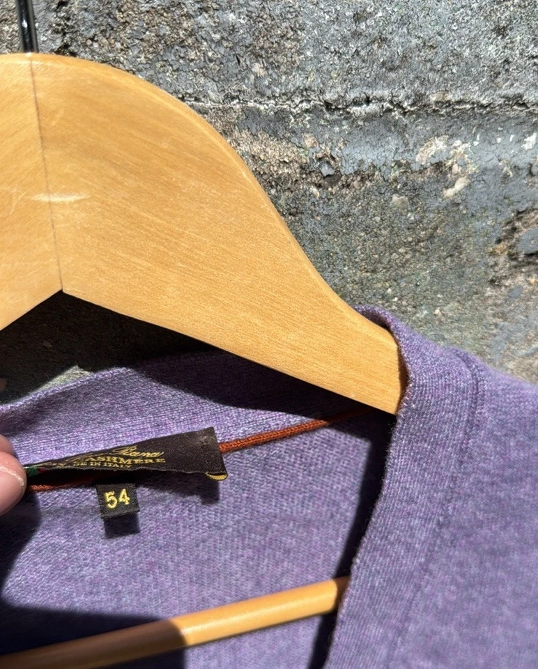 Loro Piana Bebé Cachemira Botón Frontal Sin Mangas Suéter Chaleco M Cárdigan 54 Foto 4 de 4