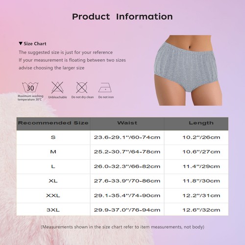 Women Panties Bottoms Shorts Loose Thong Post Surgery Underwear Open Briefs - Picture 5 of 82
