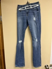Arizona Jean Co. Women’s Size 1 Hi-Rise Bootcut Denim Jeans Distressed