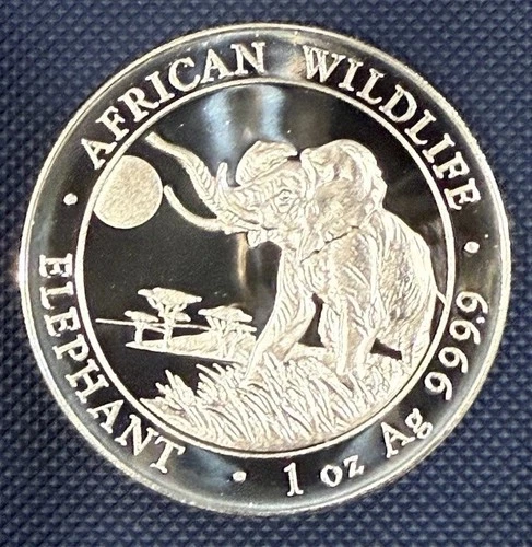 2016 Somalia Silver Elephant 1 oz — photo from the most recent tracked eBay sale