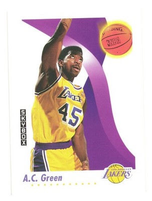 1991-92 SkyBox NBA Basketball LA Lakers A.C. Green