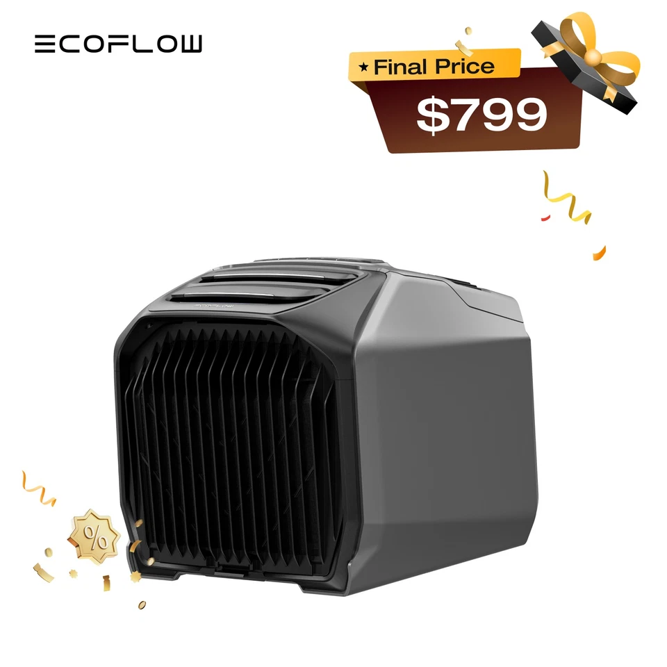 EcoFlow Wave 3 Portable Air Conditioner for Outdoor Tent Camping RVs Home Use