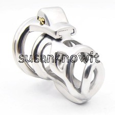 Stainless Steel Male Standard Locking Belt Chastity Device Metal Cage Men