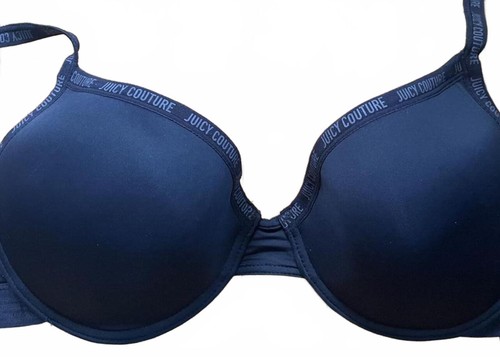 Juicy Couture Intimates Black Logo Padded Underwire Bra 38D