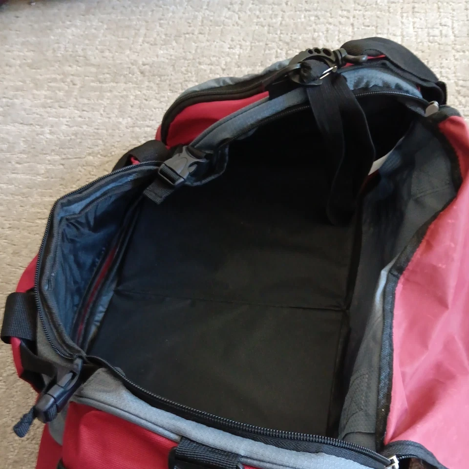 Protege 22" Travel and Sports Duffel Bag with Packing Cube - Red,Polyester - Image 3 of 4