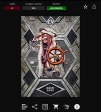 DIGITAL Topps WWE Slam 18 EXCELLENCE Black - KAIRI SANE