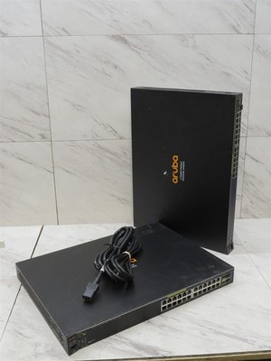 Lot of 2 HPE Aruba 2530-24G PoE+ 24-Port Gigabit Ethernet Switch J9773A