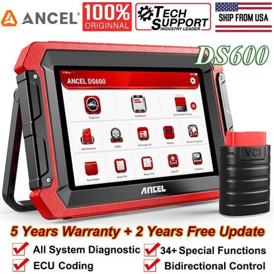 ANCEL DS600 Auto OBD2 Bidirectional Diagnostic Scanner Tool ECU Coding IMMO TPMS