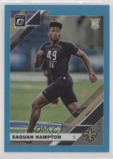 2019 Panini Donruss Optic Rookies Aqua Prizm 8/299 Saquan Hampton #138 0c2