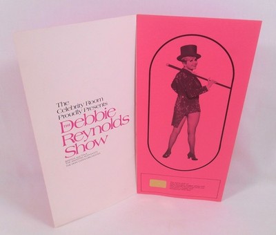 DEBBIE REYNOLDS SHOW Menu vtg 1976 New Year's Eve Nugget Casino Sparks Nevada