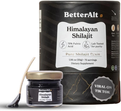 6 packs Pure 100% Betteralt Shilajit, Soft Resin, Organic, Potent, Fulvic Acid