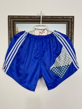 Vintage 90's Adidas Nylon Run Blue Athletic Shorts Mens Sport Hype Rare Size M