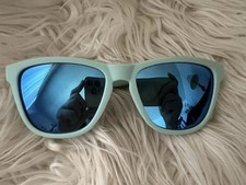 Goodr Glacier National Park Polarized Sunglasses Mint Blue Frame Kids