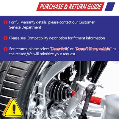 Front Driver Side CV Axle Shaft – For Honda Civic 2014-2015 1.8L CVT Auto – Direct Fit, Neoprene Boot