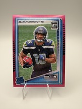 2025 Donruss Elijah Arroyo Optic Rated Rookie Preview Pink RC #317 Seahawks