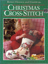 BETTER HOMES  GARDENS CHRISTMAS CROSS-STITCH HARDBACK BOOK  1987