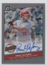 2020 Panini Donruss Optic Highlights Signatures Holo Prizm Paul DeJong Auto 0d3