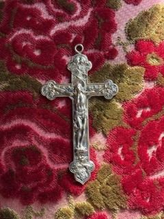 Antique Gorham Sterling Silver 3425 Crucifix Cross Large Pendant 33.9g