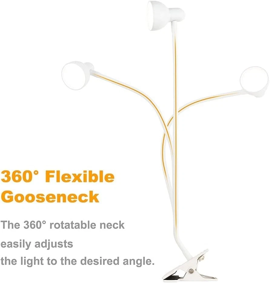 Lámpara de Escritorio LED Sensor Táctil Lectura Plegable Lámpara de Mesa Cuidado de Ojos Luz de Lectura Foto 2 de 4