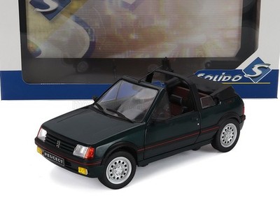 PEUGEOT 205 CTI MKI (GTi) 1.6 CABRIOLET von 1986 grün bis 1:18 von Solido S18...
