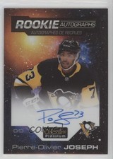 2021-22 O-Pee-Chee Platinum Cosmic 17/75 Pierre-Olivier Joseph #R-PJ Auto 0q5