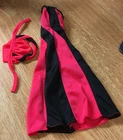 Vintage Mattel 1977 Barbie #9967 Best Buy Red Black Tricot Dress & Turban