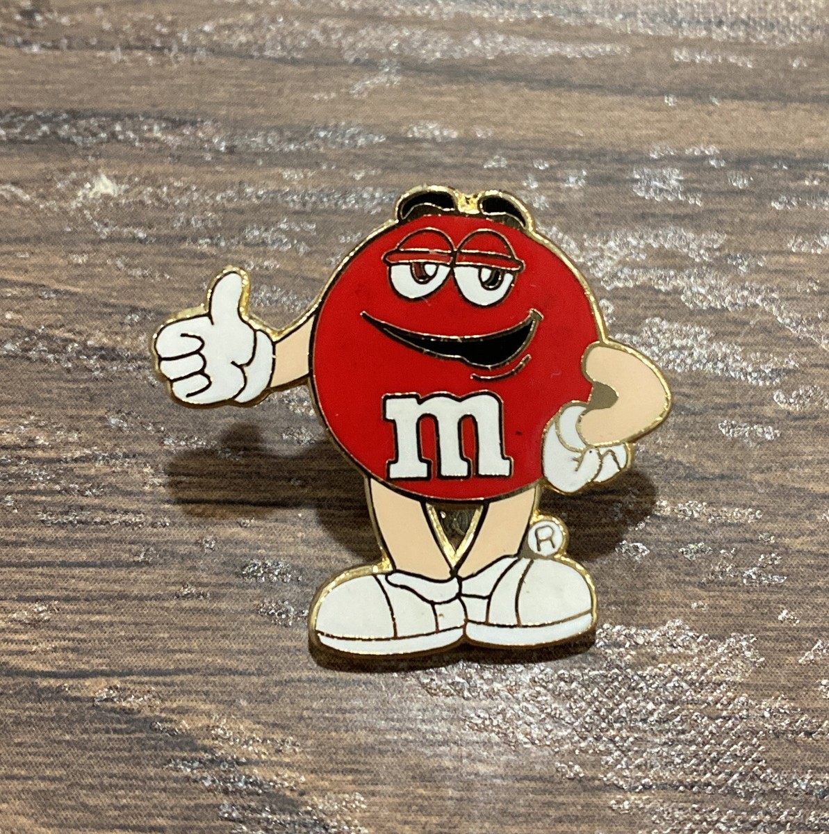 Vintage M&M's Red Thumbs Up Pin | eBay