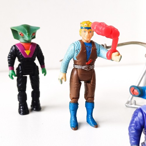 Lot Jouets Dino Riders 1987 CollectionVintage TYCO Pterodactyl & 7 Personnages - Foto 2 di 6